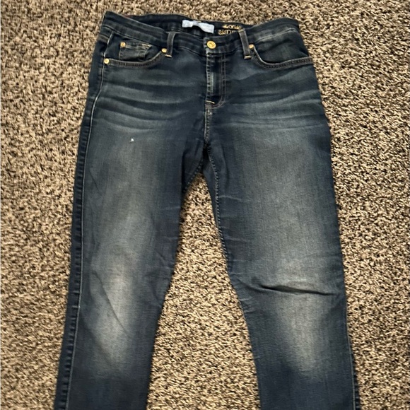 7 for all Mankind B(AIR) Authentic The Ankle Skinny Denim Jeans Size 28 - Picture 2 of 12